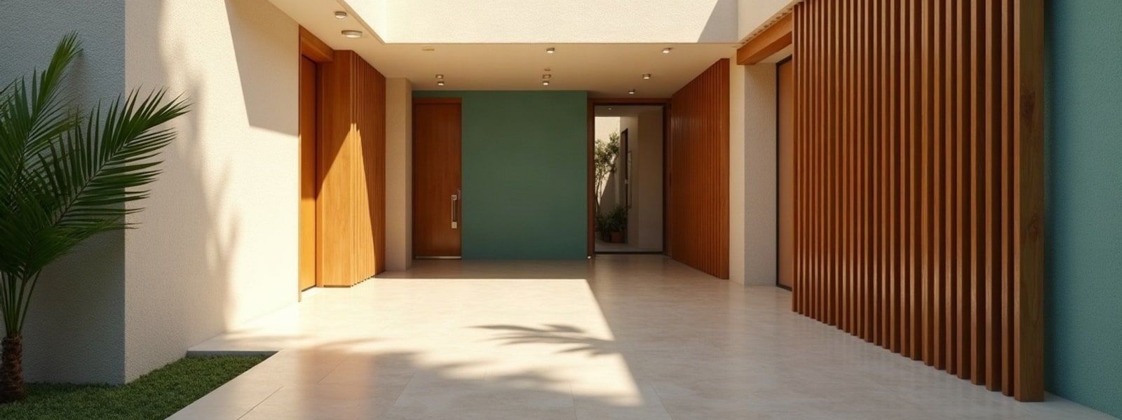Consultorio dental limpio y vacío, y arquitectura mexicana contemporánea con luz natural. Solo ilustrativo.
